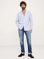 Relaxed Washed Cotton Poplin Shirt