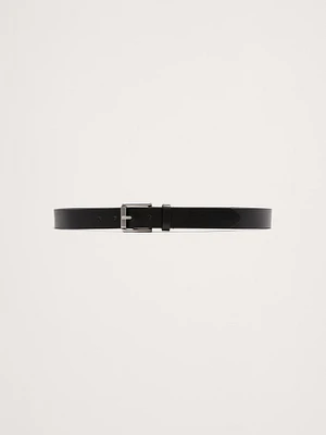 Leather Belt with Beveled Edges