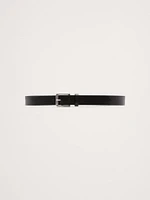 Leather Belt with Beveled Edges