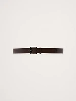 Leather Belt with Beveled Edges