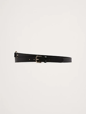 Double-Wrap Leather Waist Belt