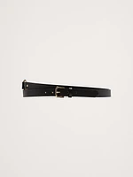 Double-Wrap Leather Waist Belt