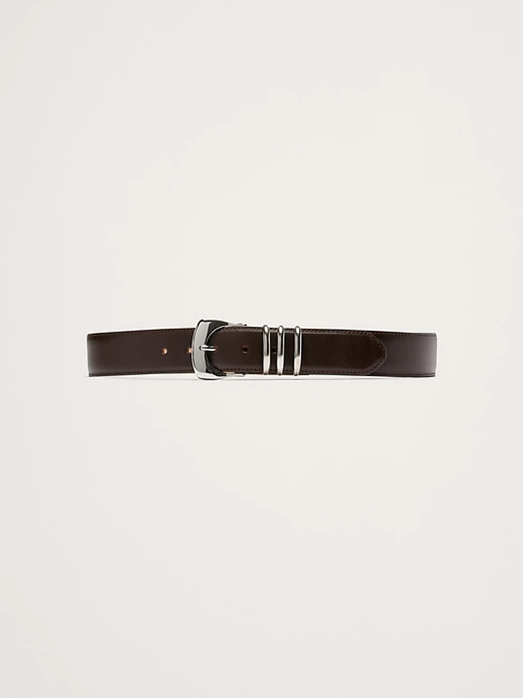 Fiori Statement Leather Belt