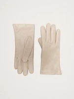 Cashmere-Lined Leather Gloves