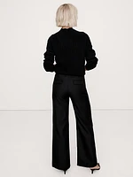 Lido Wide-Leg Italian Wool Pant