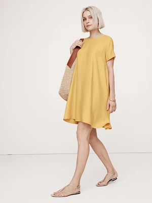 Aurelia Linen-Blend Mini Dress