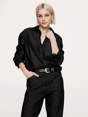 The Oversized Denim Tunic