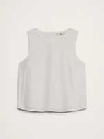 Poplin Cropped Tank