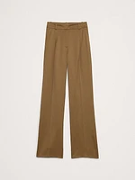 High-Rise Wide-Leg Italian Satin Pant