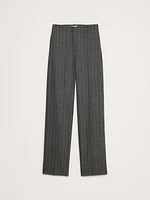 High-Rise Modern Straight Refined Pant