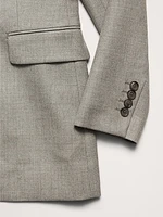 Slim Italian Wool Blazer