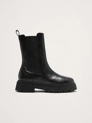 Italian Leather Tall Chelsea Boot