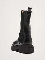 Italian Leather Tall Chelsea Boot