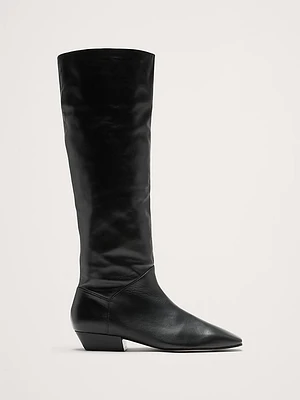 Italian Suede Knee-High Boot