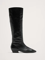 Italian Suede Knee-High Boot