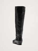 Italian Suede Knee-High Boot