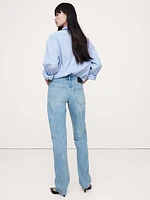 Mid-Rise Rigid Straight Jean