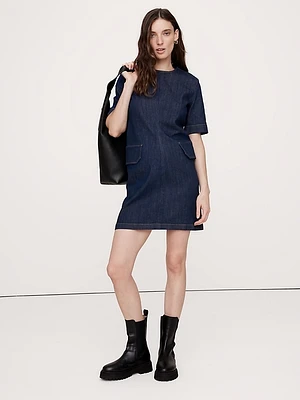 Denim Utility Mini Dress