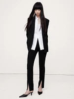 Skinny Everywhere Ponte Split-Hem Pant