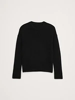 Oversized Midweight Cashmere Crew-Neck Sweater