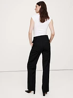 High-Rise Modern Straight Refined Pant