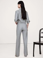 High-Rise Modern Straight Refined Pant