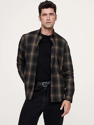 Standard-Fit Cotton Flannel Shirt