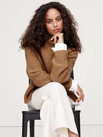 Oversized Wool Ribbed Sweater