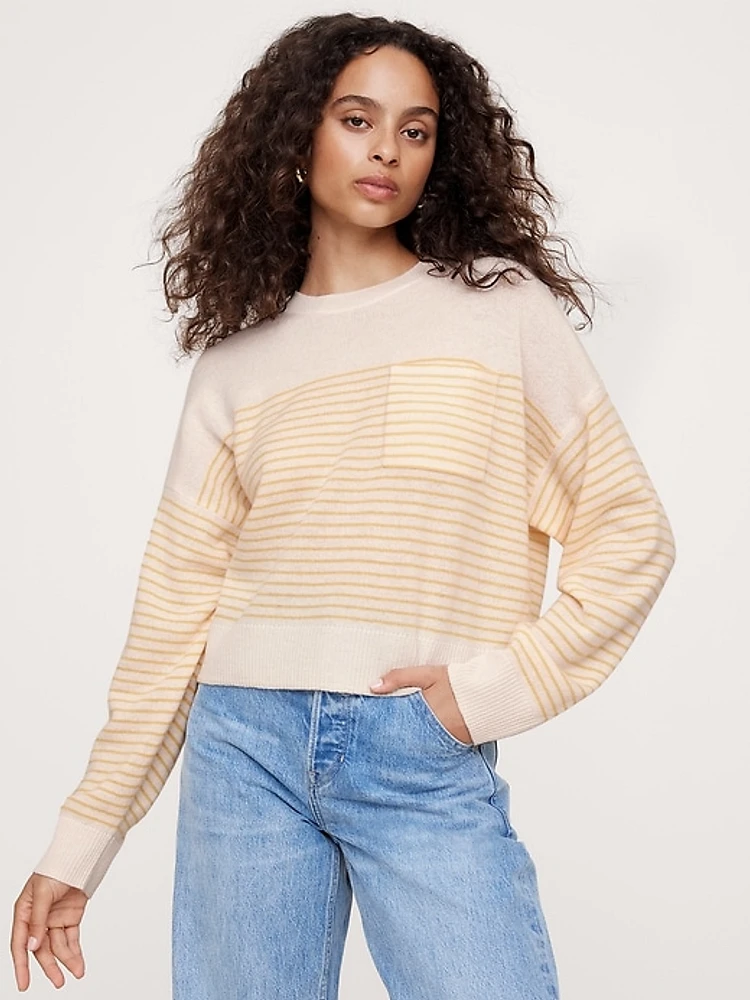 Lightweight Cashmere Cropped Sweater