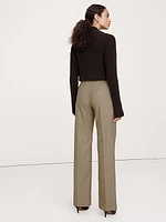 High-Rise Modern Straight Refined Pant