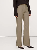 High-Rise Modern Straight Refined Pant