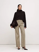 High-Rise Modern Straight Refined Pant