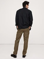 Italian Linen-Cotton Pull-On Pant