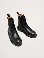 Italian Leather Combat Boot