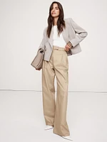 Carmel Pleated Wide-Leg Pant