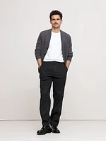 Italian Linen-Cotton Pull-On Pant