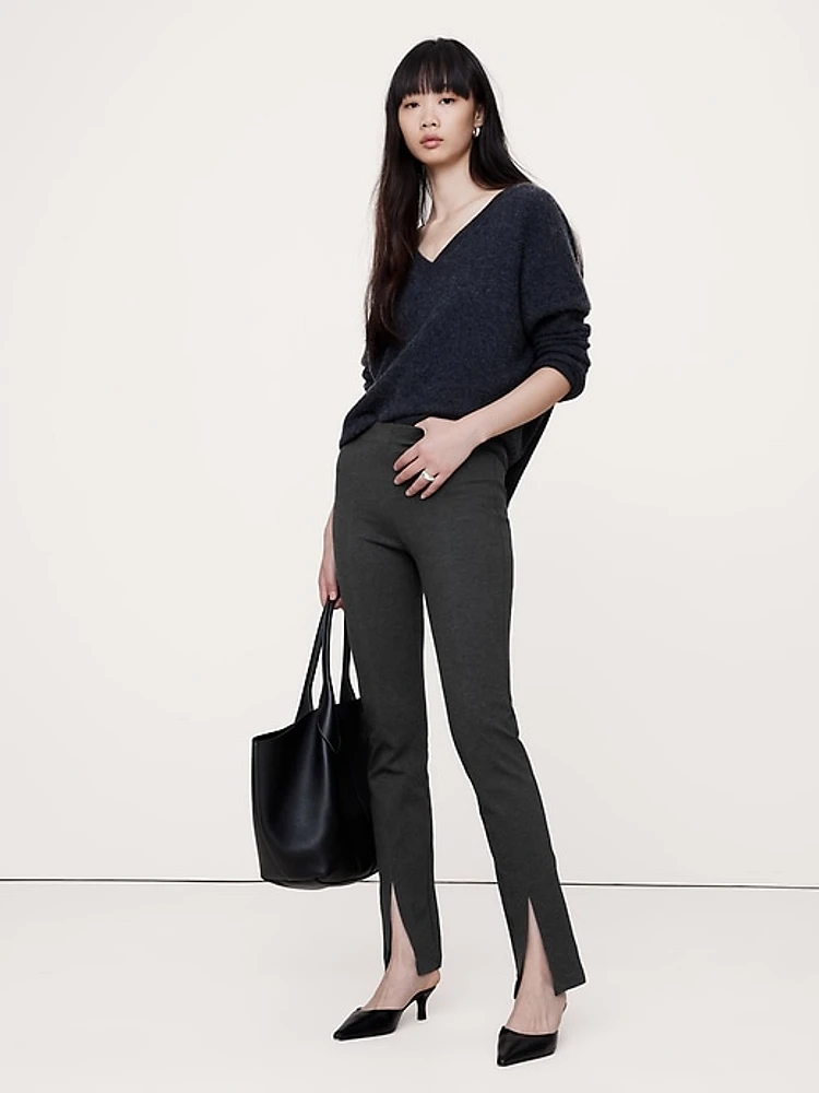 Split-Hem Skinny Everywhere Ponte Pant