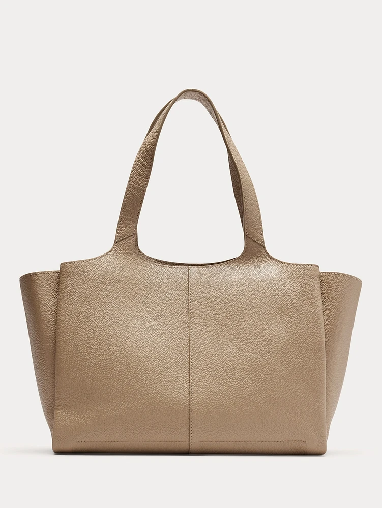 Italian Leather Portfolio Tote