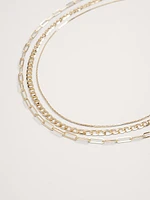 Ravena Delicate Chains Set Of 3 Aureus + Argent