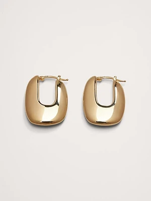 Ravena U-Profile Earrings Aureus + Argent