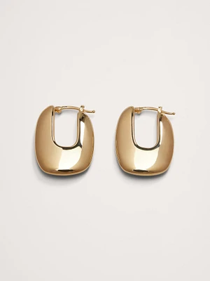 Ravena U-Profile Earrings Aureus + Argent