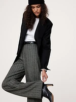 High-Rise Modern Straight Refined Pant