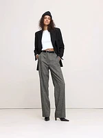 High-Rise Modern Straight Refined Pant