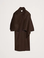 Oversized Double-Faced Cape Coat