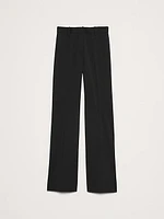 High-Rise Wide-Leg Flare Flannel Pant