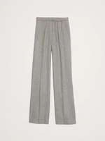 Mid-Rise Pull-On Italian Flannel Pant