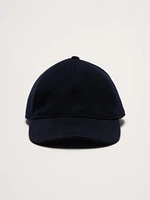 Melton Wool-Blend Baseball Cap by Crown Cap