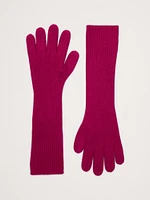 Signature Cashmere Long Gloves