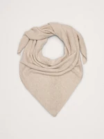 Brushed Wool-Cashmere Triangle Scarf