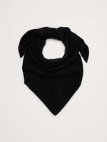 Brushed Wool-Cashmere Triangle Scarf